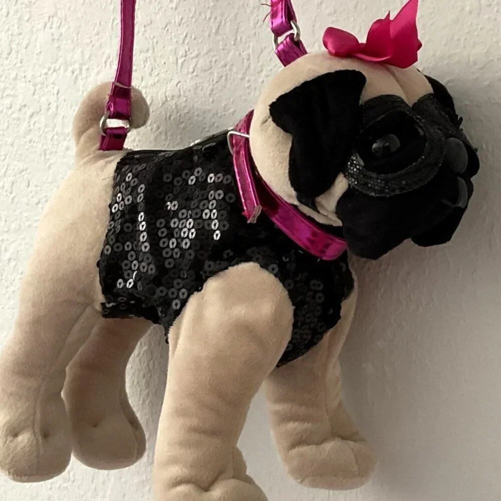 POOCHIE & CO PUG POOCH BLING PURSE